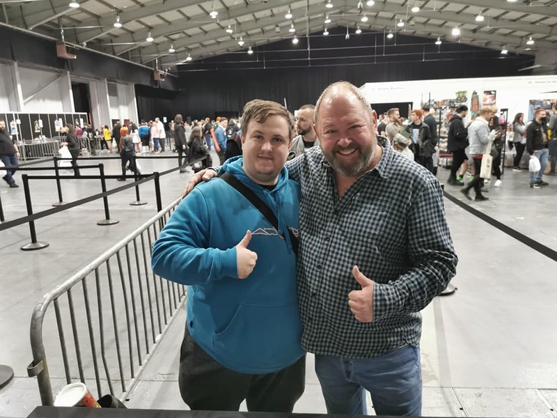 Mark Addy Photo with RACC Autograph Collector Red Dragon Autographs