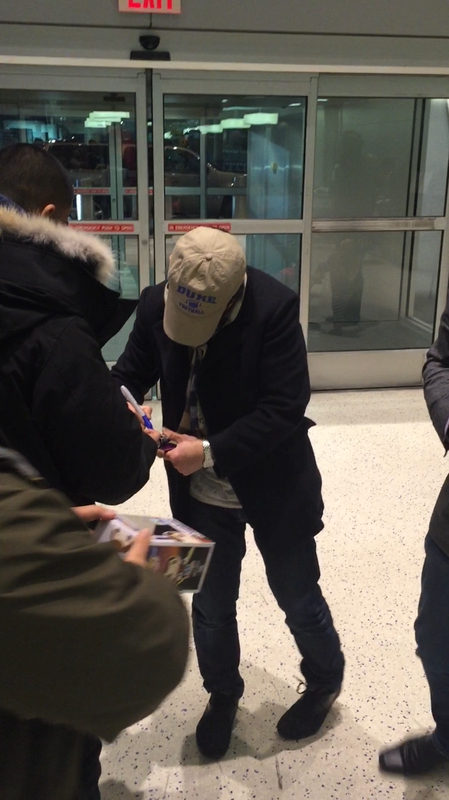 Michael J. Fox Signing Autograph for RACC Autograph Collector Mike Schreiber