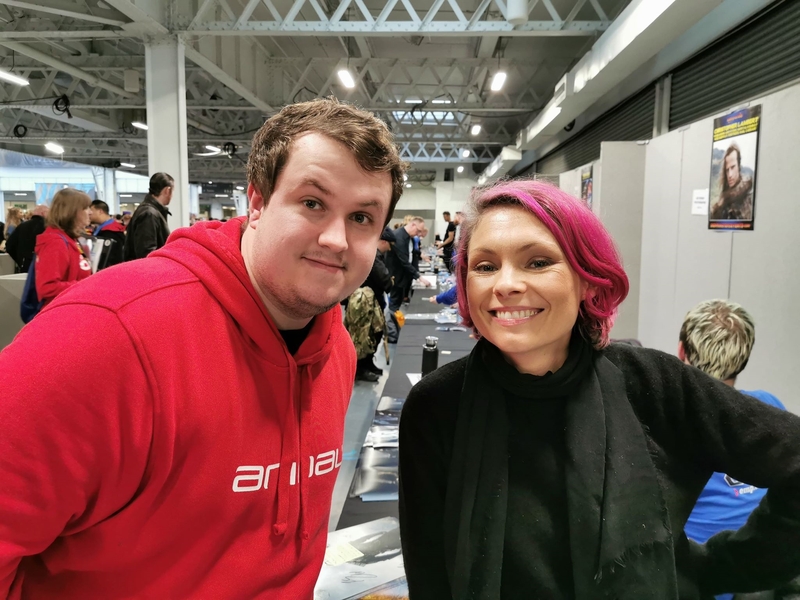 Myanna Buring Photo with RACC Autograph Collector Red Dragon Autographs Myanna Buring Photo with RACC Autograph Collector Red Dragon Autographs
