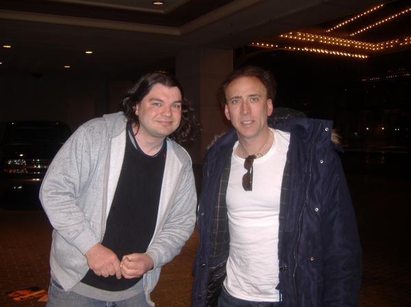 Nicolas Cage Photo with RACC Autograph Collector bpautographs Nicolas Cage Photo with RACC Autograph Collector bpautographs