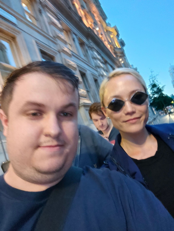 Pom Klementieff Photo with RACC Autograph Collector Red Dragon Autographs Pom Klementieff Photo with RACC Autograph Collector Red Dragon Autographs