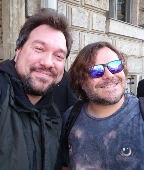 Jack Black Photo with RACC Autograph Collector RB-Autogramme Berlin