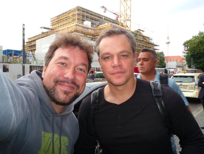 Matt Damon Photo with RACC Autograph Collector RB-Autogramme Berlin