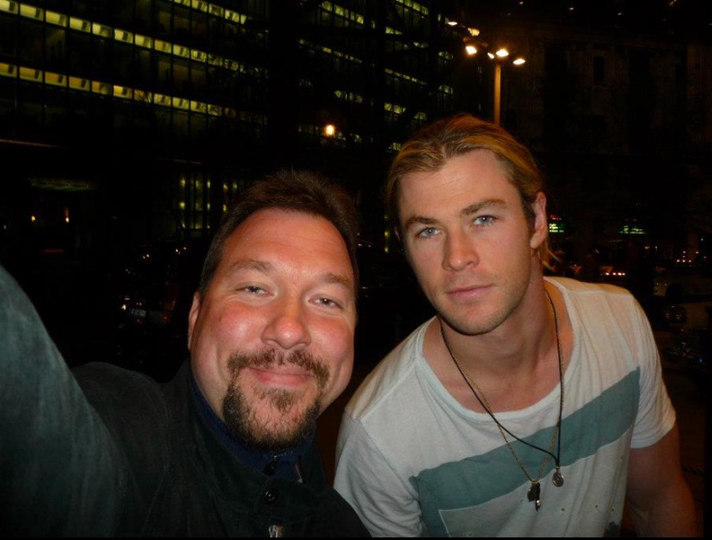 Chris Hemsworth Photo with RACC Autograph Collector RB-Autogramme Berlin