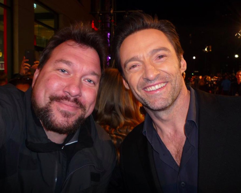 Hugh Jackman Photo with RACC Autograph Collector RB-Autogramme Berlin