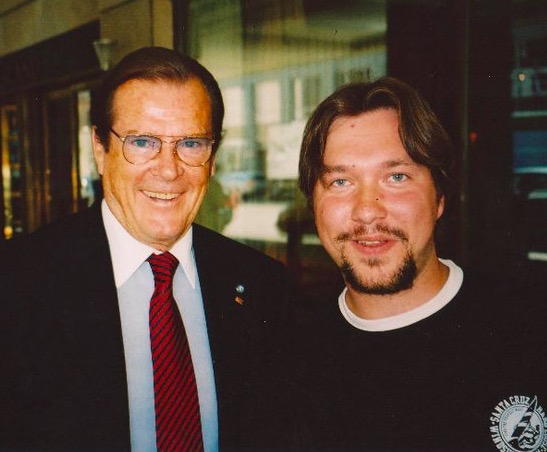 Roger Moore Photo with RACC Autograph Collector RB-Autogramme Berlin