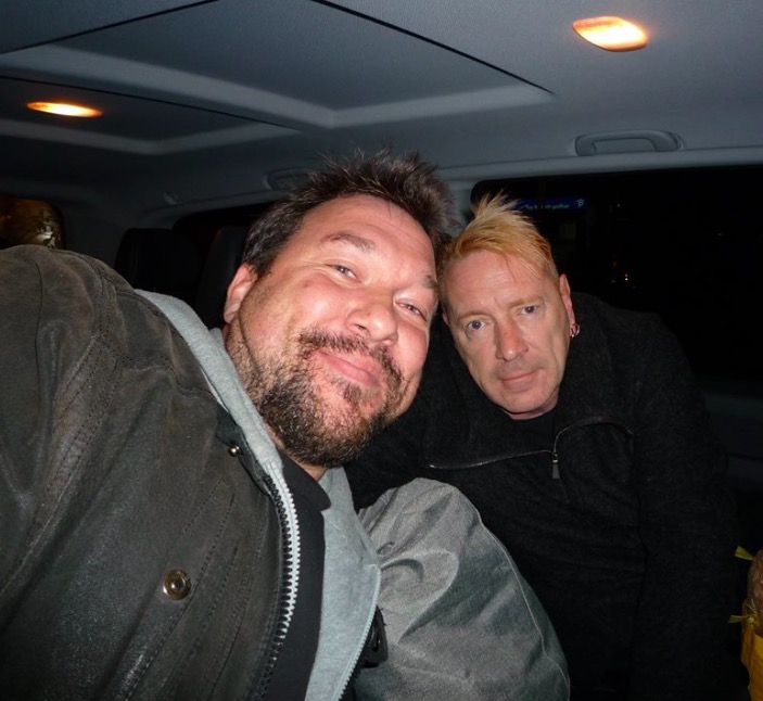 Johnny Rotten Photo with RACC Autograph Collector RB-Autogramme Berlin