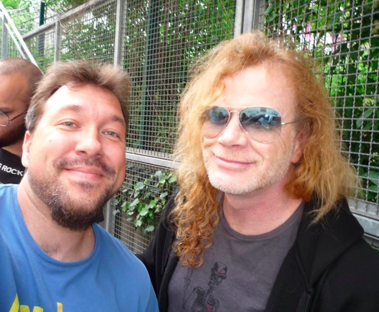 Dave Mustaine Photo with RACC Autograph Collector RB-Autogramme Berlin