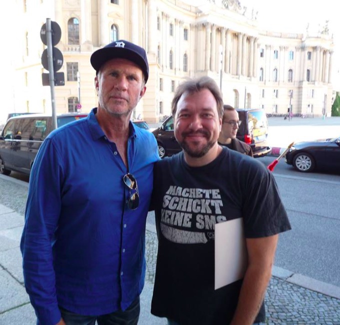 Chad Smith Photo with RACC Autograph Collector RB-Autogramme Berlin