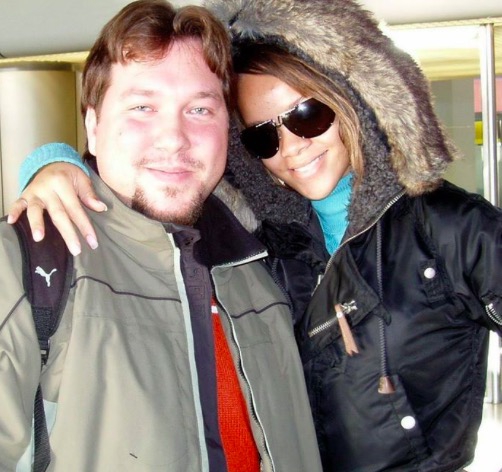 Rihanna Photo with RACC Autograph Collector RB-Autogramme Berlin