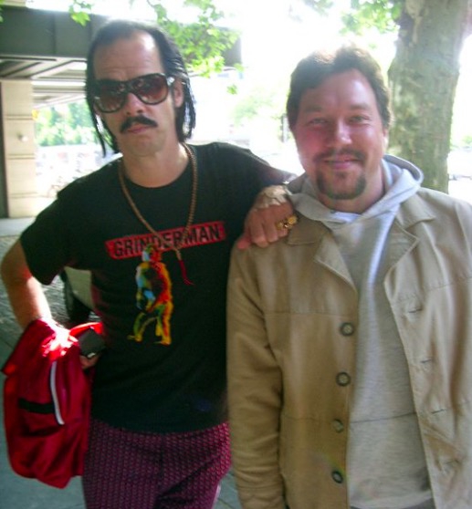 Nick Cave Photo with RACC Autograph Collector RB-Autogramme Berlin Nick Cave Photo with RACC Autograph Collector RB-Autogramme Berlin