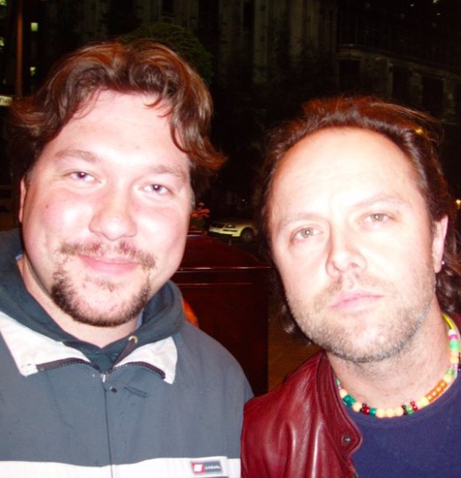 Lars Ulrich Photo with RACC Autograph Collector RB-Autogramme Berlin