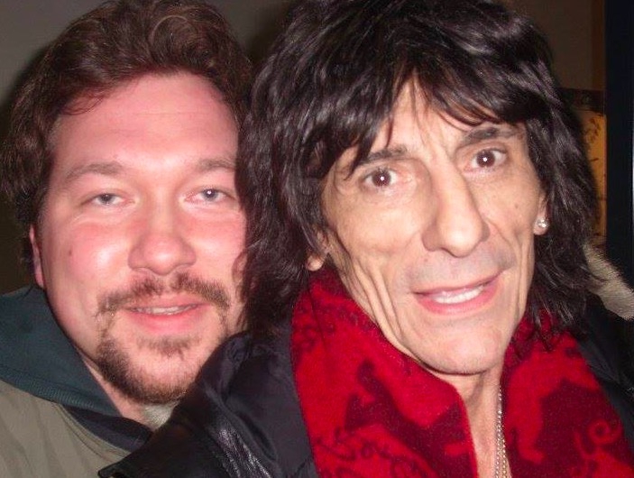Ronnie Wood Photo with RACC Autograph Collector RB-Autogramme Berlin