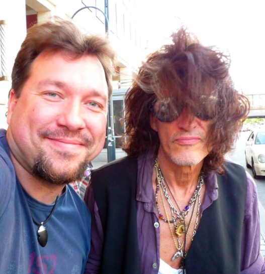 Joe Perry Photo with RACC Autograph Collector RB-Autogramme Berlin