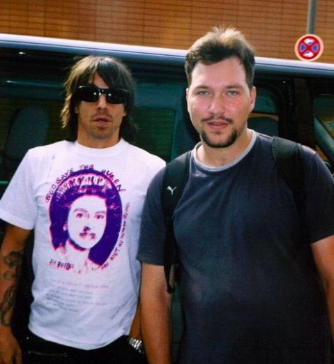Anthony Kiedis Photo with RACC Autograph Collector RB-Autogramme Berlin