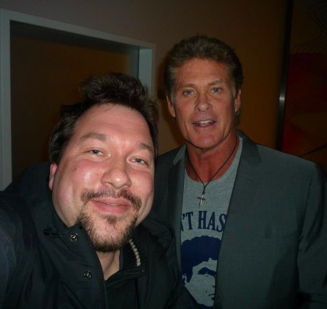 David Hasselhoff Photo with RACC Autograph Collector RB-Autogramme Berlin