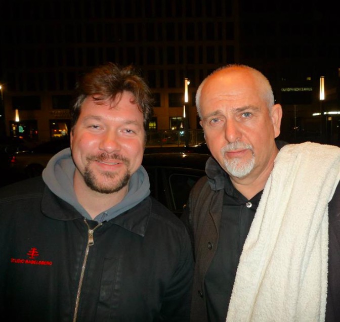 Peter Gabriel Photo with RACC Autograph Collector RB-Autogramme Berlin