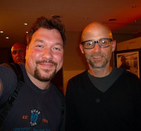 Moby Photo with RACC Autograph Collector RB-Autogramme Berlin