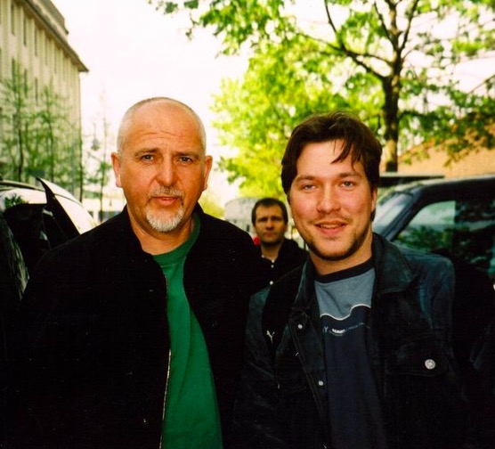 Peter Gabriel Photo with RACC Autograph Collector RB-Autogramme Berlin