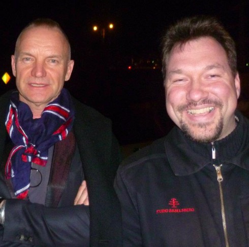 Sting Photo with RACC Autograph Collector RB-Autogramme Berlin Sting Photo with RACC Autograph Collector RB-Autogramme Berlin