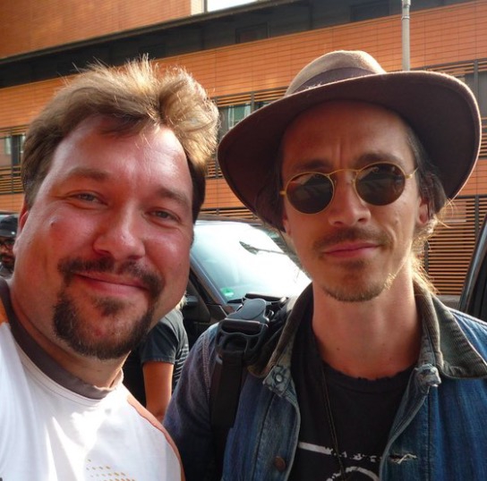 Brandon Boyd Photo with RACC Autograph Collector RB-Autogramme Berlin