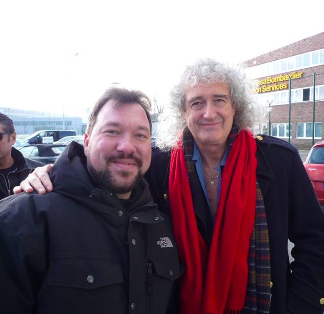 Brian May Photo with RACC Autograph Collector RB-Autogramme Berlin