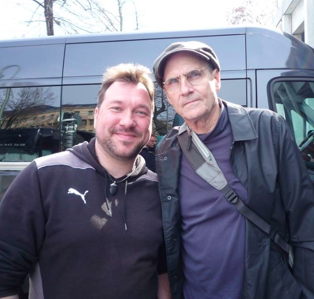 James Taylor Photo with RACC Autograph Collector RB-Autogramme Berlin