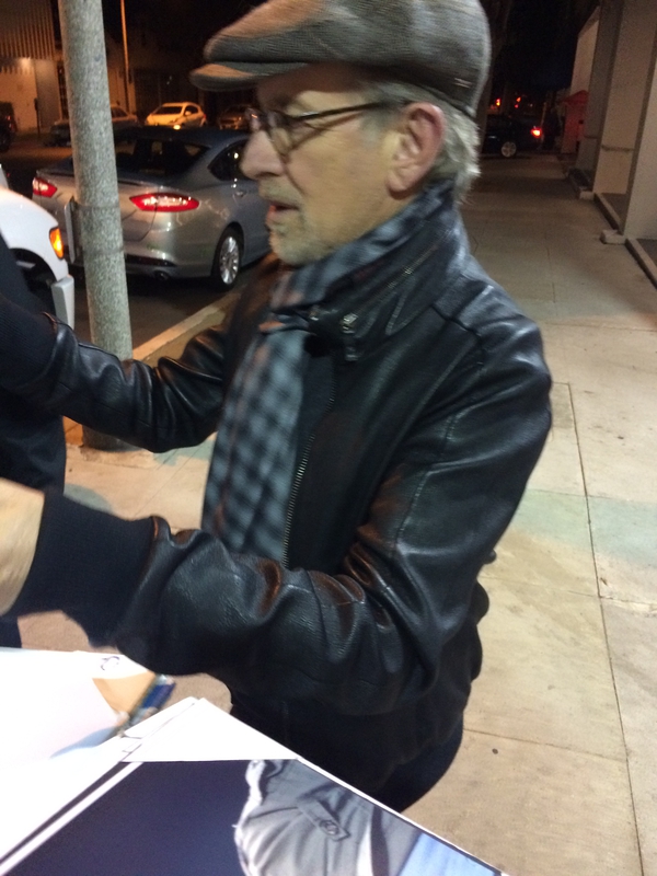 Steven Spielberg Signing Autograph for RACC Autograph Collector Mike Schreiber