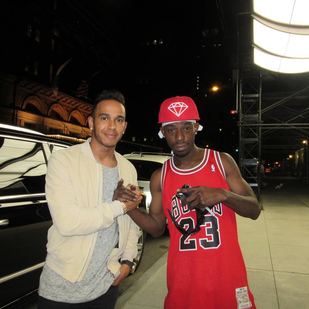 Lewis Hamilton with RACC Trusted collector GTV Reality