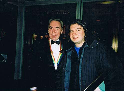 Andrew Lloyd Webber Photo with RACC Autograph Collector bpautographs Andrew Lloyd Webber Photo with RACC Autograph Collector bpautographs