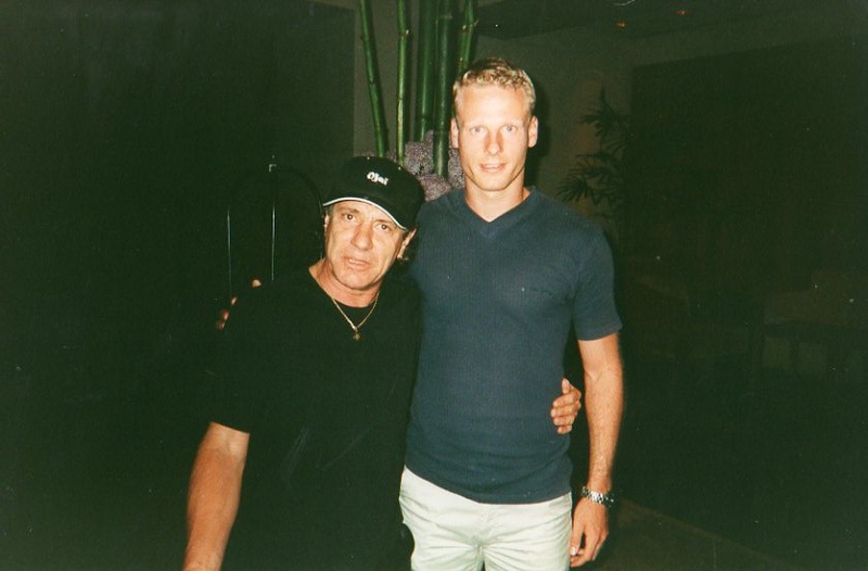 Brian Johnson Photo with RACC Autograph Collector AV-Autographs