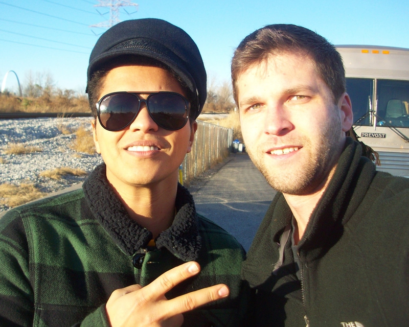 Bruno Mars Photo with RACC Autograph Collector All-Star Signatures, LLC