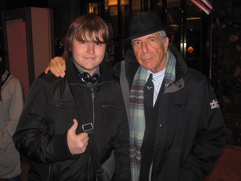 Leonard Cohen Photo with RACC Autograph Collector Ilya Zeta