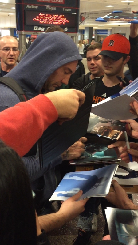 Dave Bautista Signing Autograph for RACC Autograph Collector Mike Schreiber