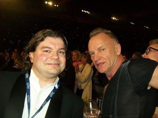 Sting Photo with RACC Autograph Collector bpautographs