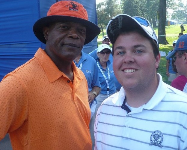 Samuel L. Jackson with RACC Trusted collector All Time Great Authentics