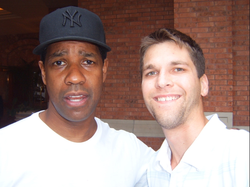 Denzel Washington Photo with RACC Autograph Collector All-Star Signatures, LLC