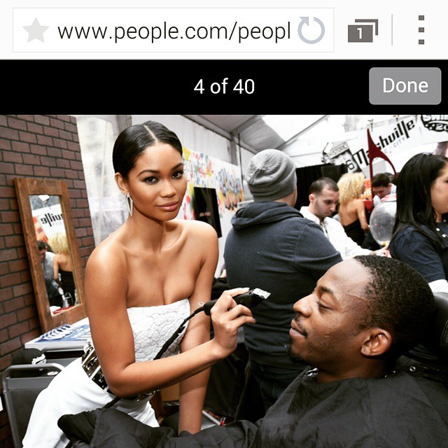 Chanel Iman Photo with RACC Autograph Collector GTV Reality
