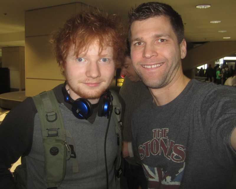 Ed Sheeran Photo with RACC Autograph Collector All-Star Signatures, LLC