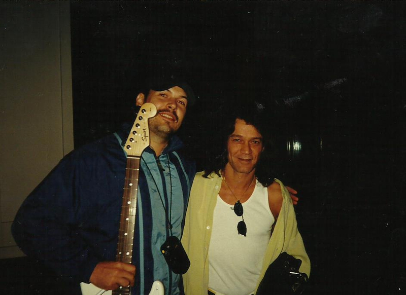Eddie Van Halen Photo with RACC Autograph Collector Autographs99