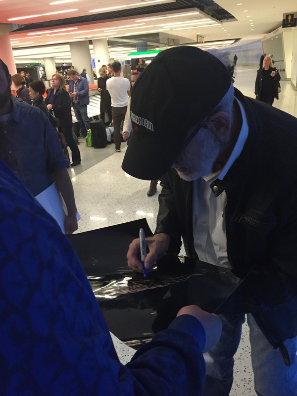 Frank Oz Signing Autograph for RACC Autograph Collector Mike Schreiber