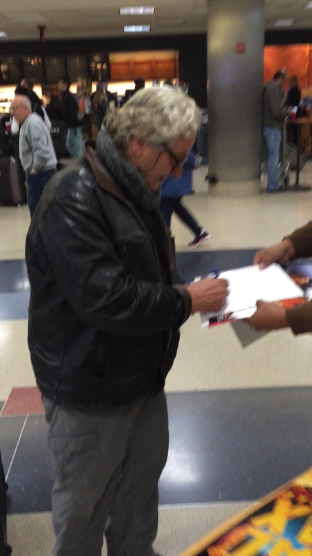 George Miller Signing Autograph for RACC Autograph Collector Mike Schreiber