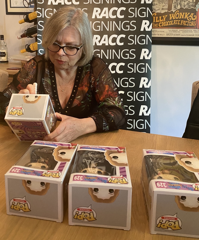 Julie Dawn Cole Signing Autograph for RACC Autograph Collector Framing History