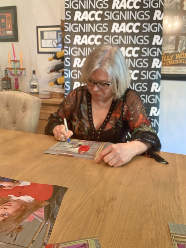 Julie Dawn Cole Signing Autograph for RACC Autograph Collector Framing History