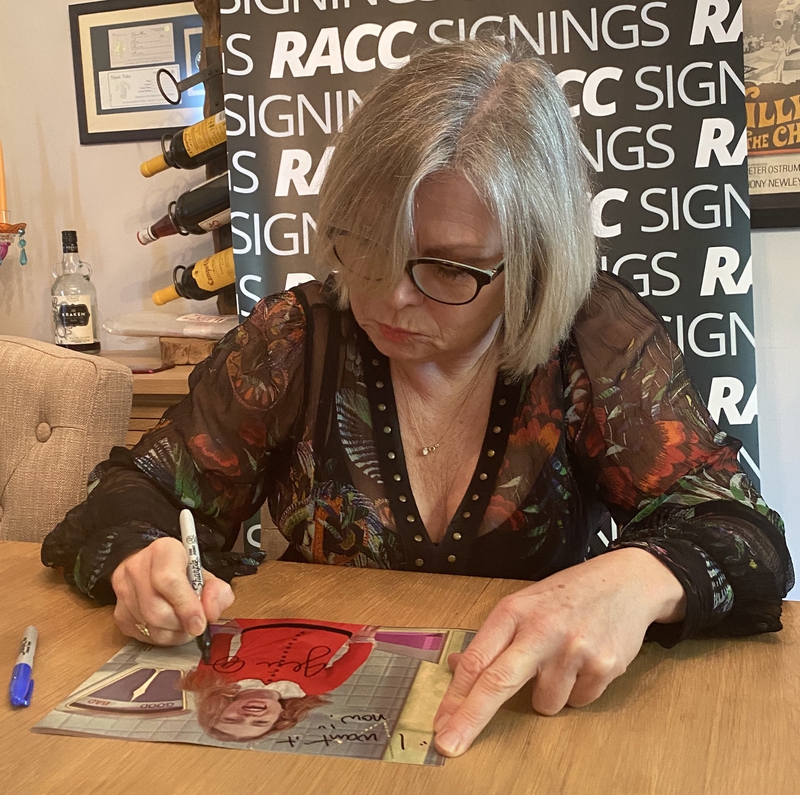 Julie Dawn Cole Signing Autographs for RACC Autograph Collector Framing History Julie Dawn Cole Signing Autograph for RACC Autograph Collector Framing History