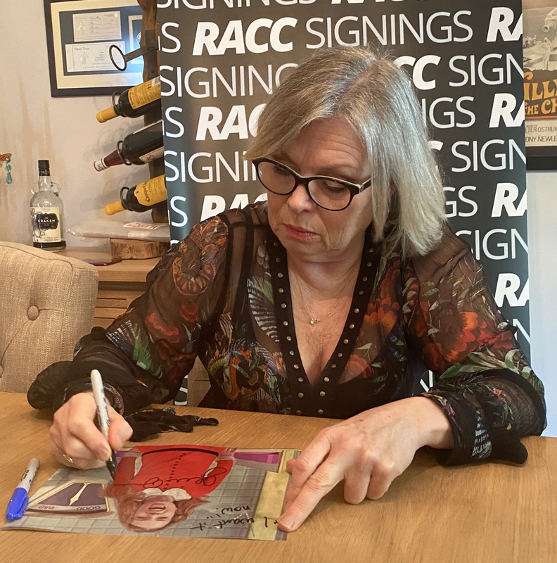 Julie Dawn Cole Signing Autographs for RACC Autograph Collector Framing History Julie Dawn Cole Signing Autograph for RACC Autograph Collector Framing History