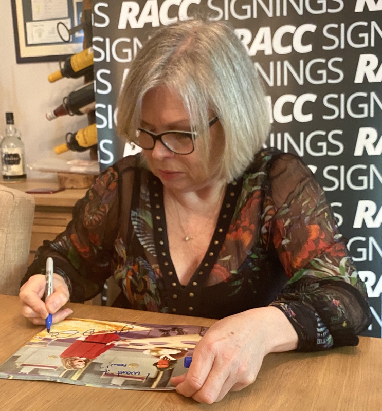 Julie Dawn Cole Signing Autographs for RACC Autograph Collector Framing History Julie Dawn Cole Signing Autograph for RACC Autograph Collector Framing History