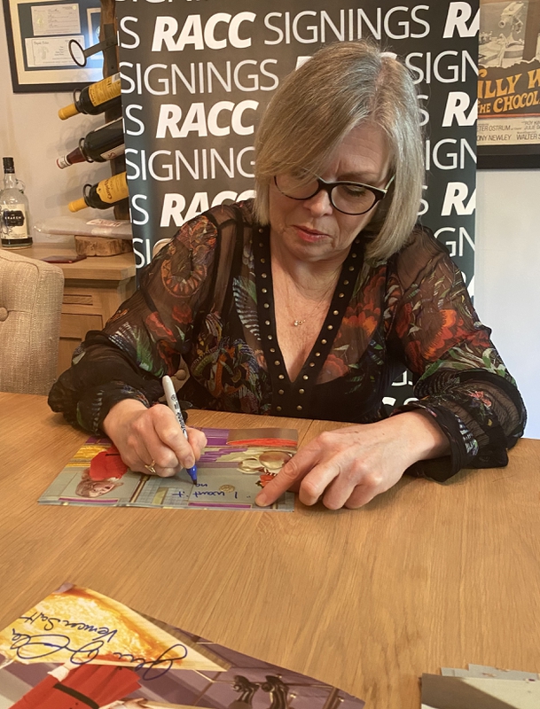 Julie Dawn Cole Signing Autographs for RACC Autograph Collector Framing History Julie Dawn Cole Signing Autograph for RACC Autograph Collector Framing History