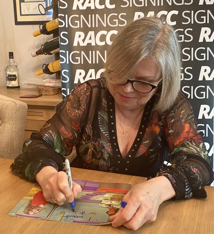 Julie Dawn Cole Signing Autographs for RACC Autograph Collector Framing History Julie Dawn Cole Signing Autograph for RACC Autograph Collector Framing History