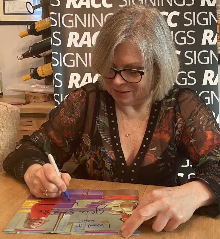 Julie Dawn Cole Signing Autographs for RACC Autograph Collector Framing History Julie Dawn Cole Signing Autograph for RACC Autograph Collector Framing History